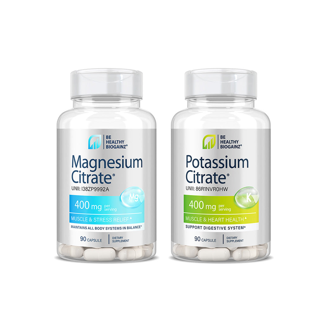 Biogainz® Magnesium Citrate & Potassium Citrate 90 capsules